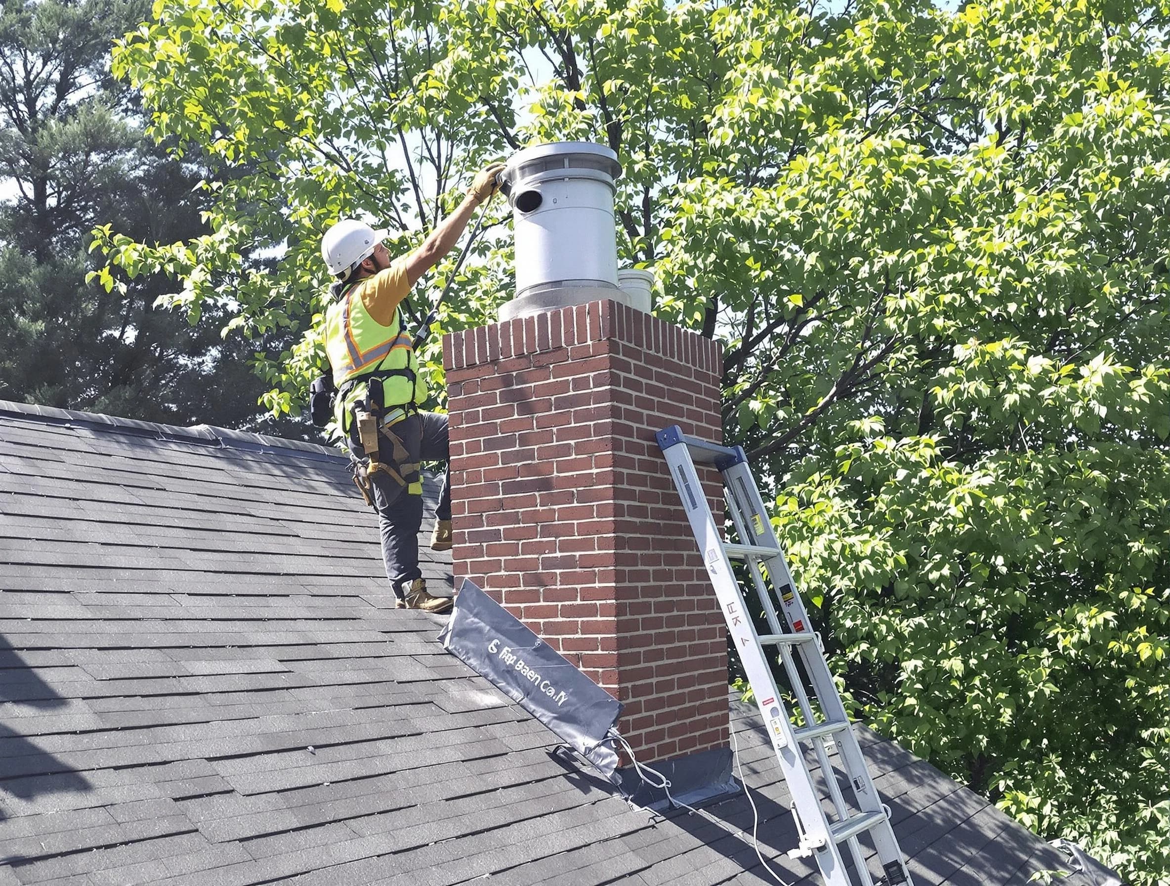 Chimney liner inspection by Butler Chimney Sweep in Butler, PA