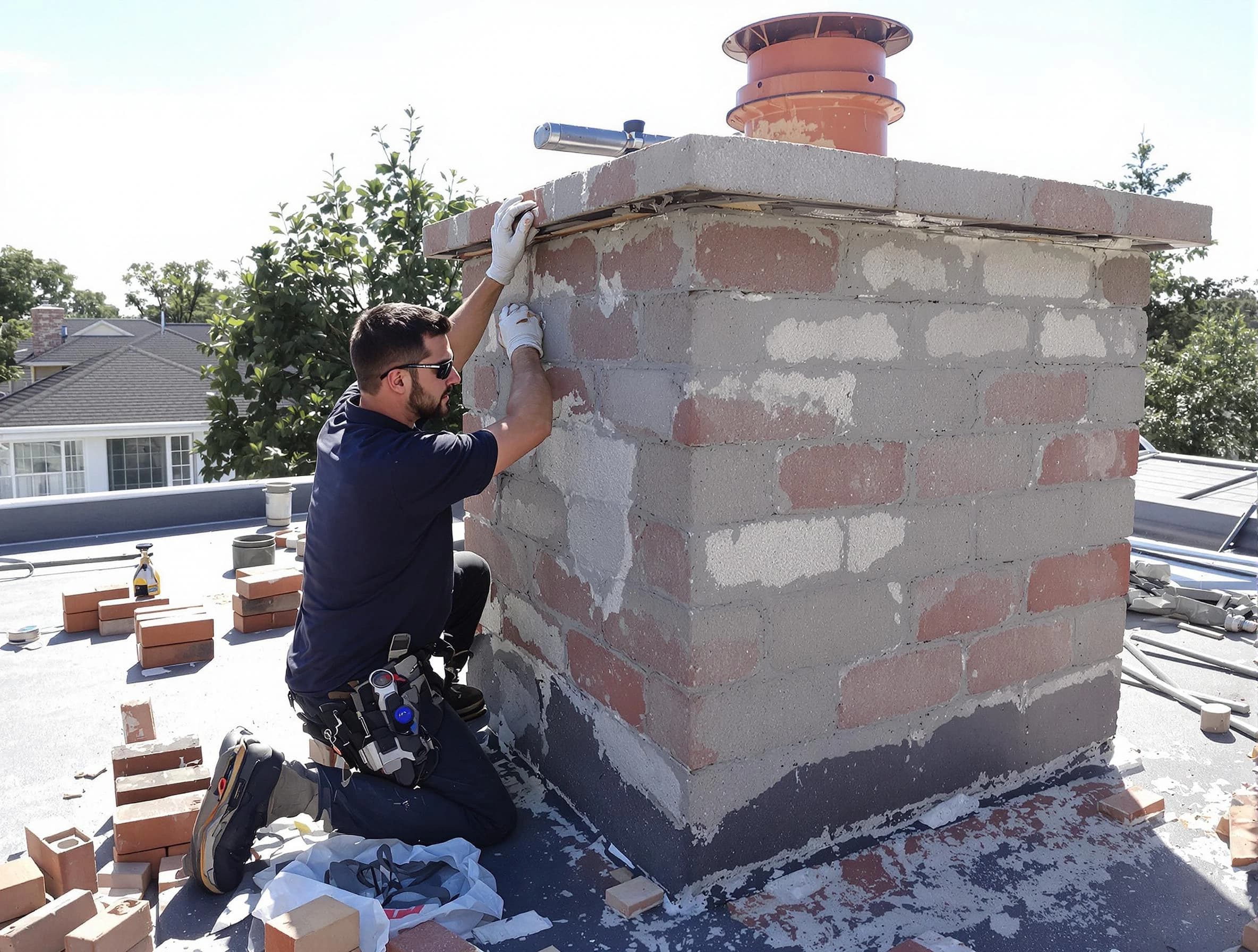 Advanced chimney repair process by Butler Chimney Sweep in Butler, PA
