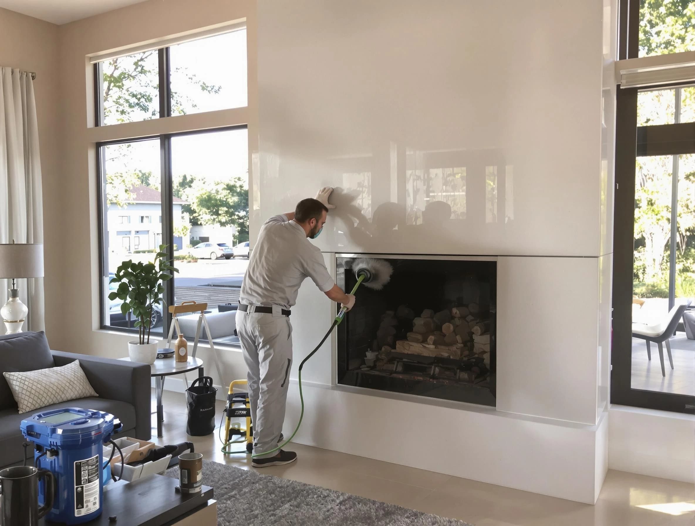 Butler Chimney Sweep performing thorough soot removal in Butler, PA