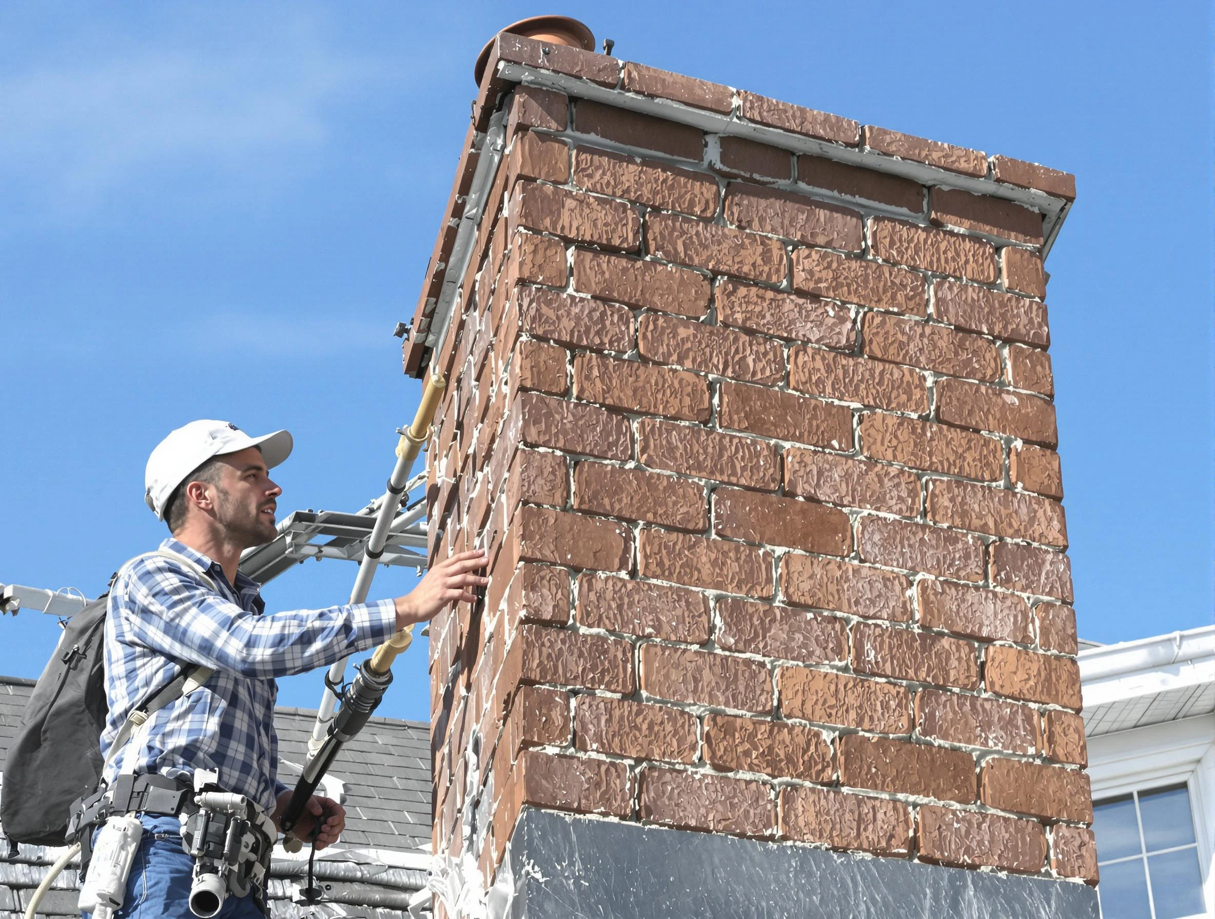 Brickwork for a chimney rebuild by Butler Chimney Sweep in Butler, PA